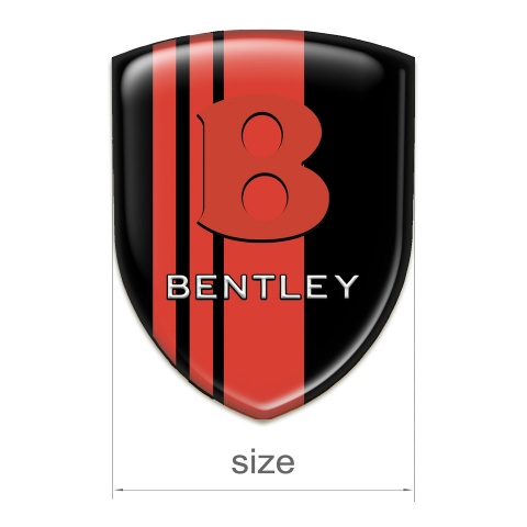 Bentley Resin Sticker Black with Red Bands edition 