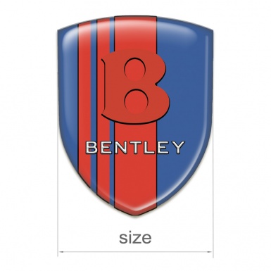 Bentley Tuning Badge Blue with Red Bands edition 
