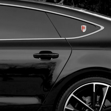 Bentley Logo Emblem Mesh Effect with Red Lines Base Red Logo 