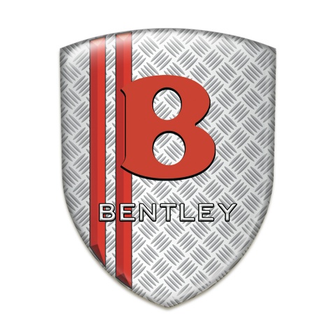 Bentley Logo Emblem Mesh Effect with Red Lines Base Red Logo 