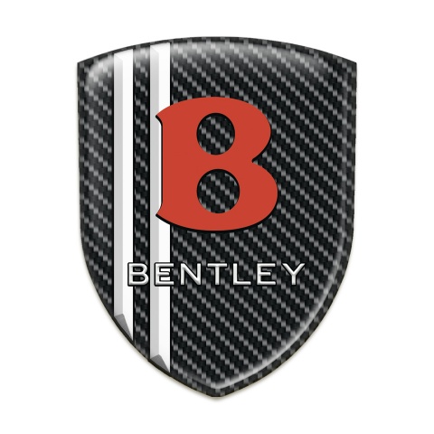 Bentley Emblem Interior Black Carbon White Lines Model 