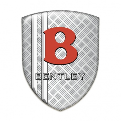 Bentley Silicone Car Decal Badge Mesh with White Lines Model 