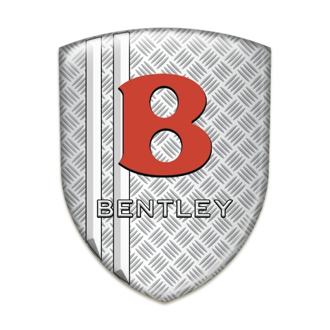 Bentley Silicone Car Decal Badge Mesh with White Lines Model 