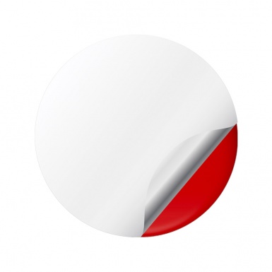 ACT Wheel Emblem for Center Caps Red Black Logo