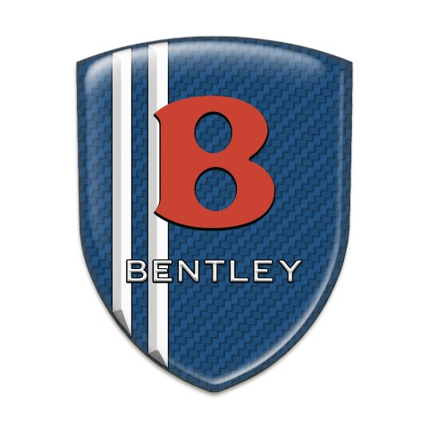 Bentley Silicone Shield Navy Blue Carbon White Lines Model 