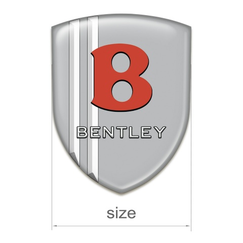 Bentley Emblem Exterior Gray with White Stripes Model 