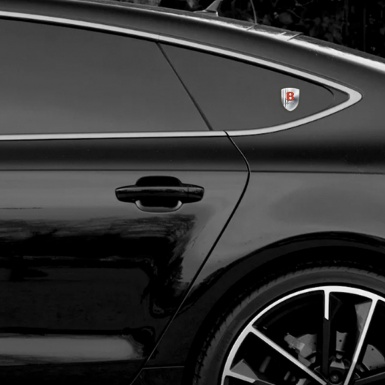 Bentley Emblem Interior Silver wit White Stripes Model 