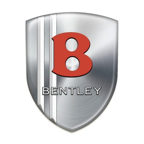 Bentley Emblem Interior Silver wit White Stripes Model 