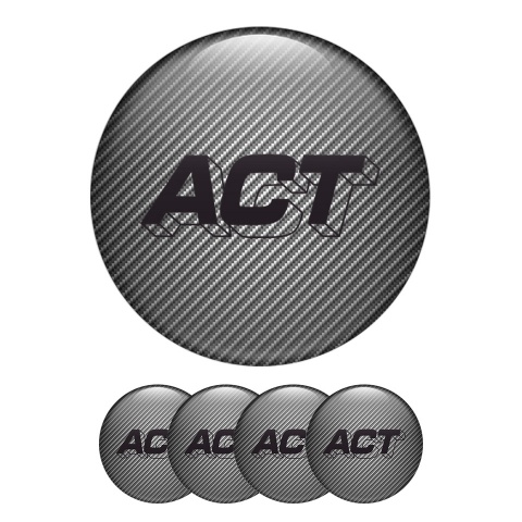 ACT Wheel Emblem for Center Caps Carbon Black Logo