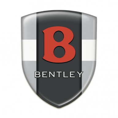 Bentley Silicone Emblem Gray with White Band Model Red Logo 