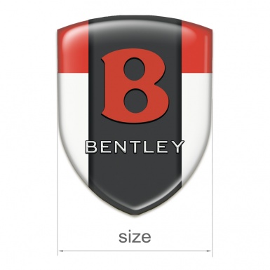 Bentley Car Accessories Badge White Red Design Red Logo 