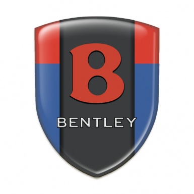 Bentley Car Interior Badge Blue Red Design Red Logo 