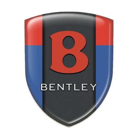 Bentley Car Interior Badge Blue Red Design Red Logo 