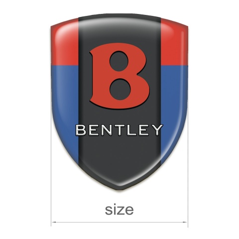 Bentley Car Interior Badge Blue Red Design Red Logo 