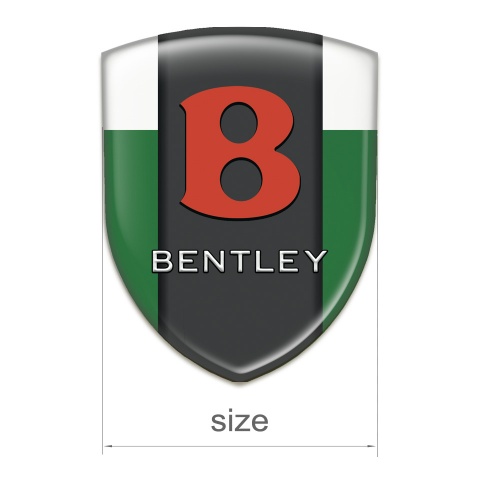 Bentley Car Accessories Badge Green White Design Red Logo 