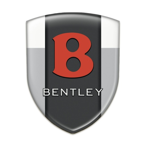 Bentley Silicone Badge Gray White Design Red logo 