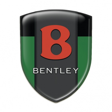 Bentley Silicone Badge Green Black Design Red Logo 
