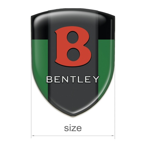 Bentley Silicone Badge Green Black Design Red Logo 