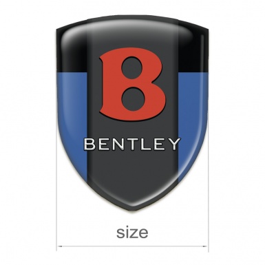 Bentley Auto Emblem Blue Black Design Red Log 