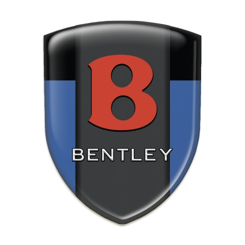 Bentley Auto Emblem Blue Black Design Red Log 