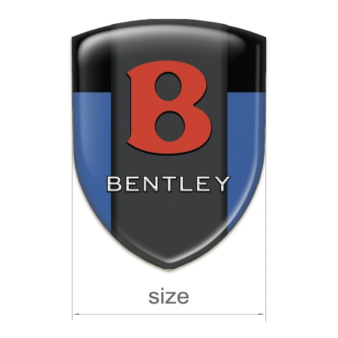 Bentley Auto Emblem Blue Black Design Red Log 
