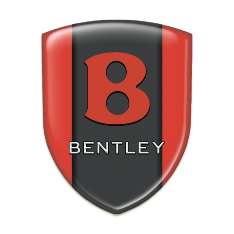 Bentley Resin Sticker Red Design Red Logo Style 