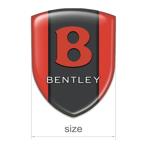 Bentley Resin Sticker Red Design Red Logo Style 
