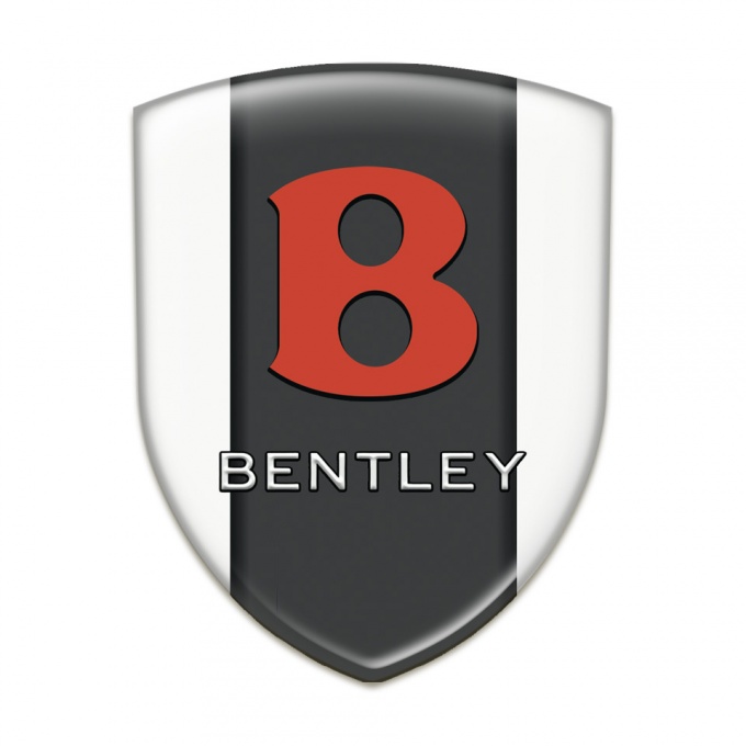 Bentley Emblem Interior White DesignRed logo Style 