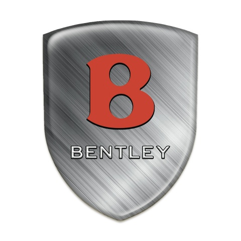 Bentley Tuning Badge Stylish Polished Metal Design with red Logo 