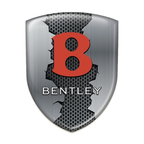 Bentley Silicone Shield Torn Metal Effect and Red Logo 