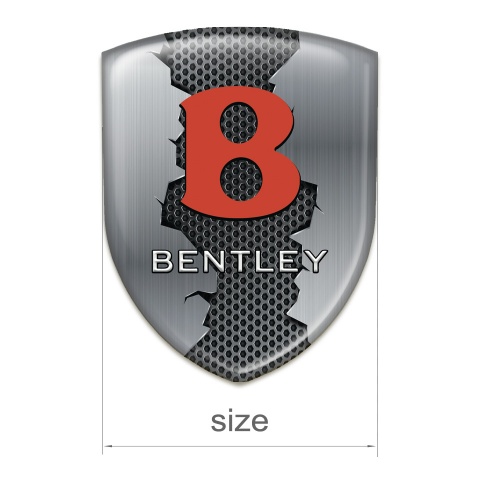 Bentley Silicone Shield Torn Metal Effect and Red Logo 