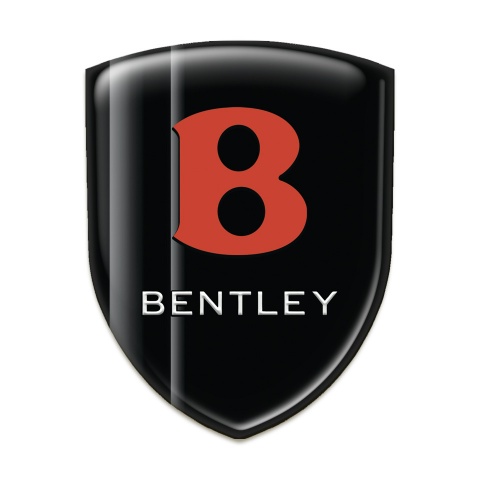 Bentley Logo Emblem Black with Gray Stripes Edition 