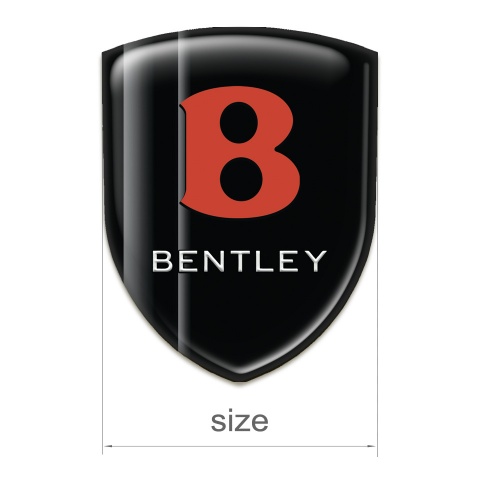 Bentley Logo Emblem Black with Gray Stripes Edition 
