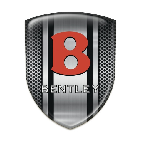 Bentley Self Adhesive Emblem Logo Metal Grid design 