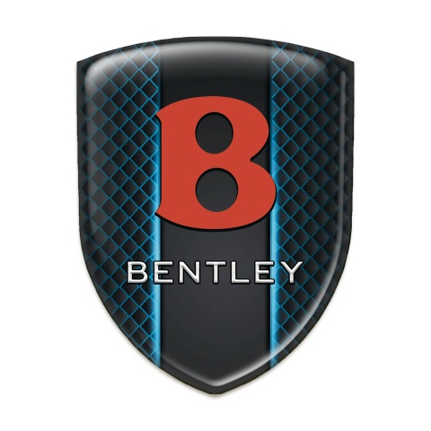 Bentley Silicone Emblem Neon Mesh Design Red Logo 