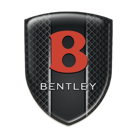 Bentley Resin Sticker Dark Mes Red Logo 