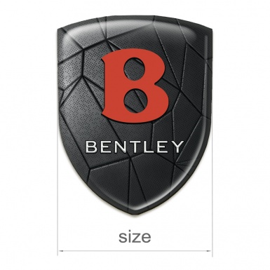 Bentley Emblem Exterior Black Mosaic Red Logo Style 