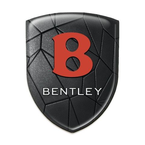 Bentley Emblem Exterior Black Mosaic Red Logo Style 