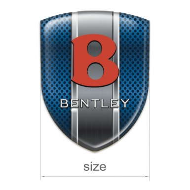 Bentley Tuning Badge Blue Grille with Metal Panel design 