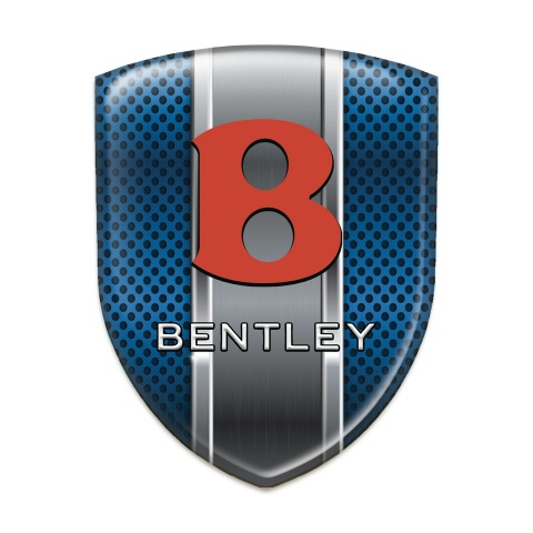 Bentley Tuning Badge Blue Grille with Metal Panel design 