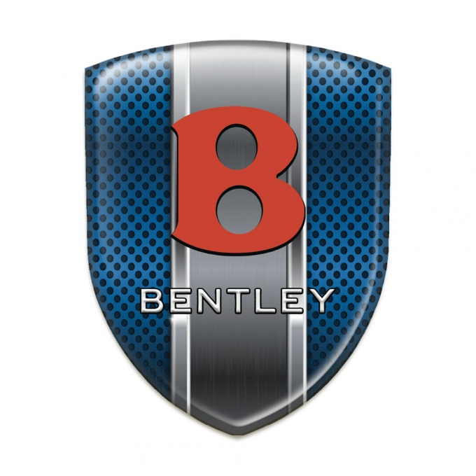 Bentley Tuning Badge Blue Grille with Metal Panel design 