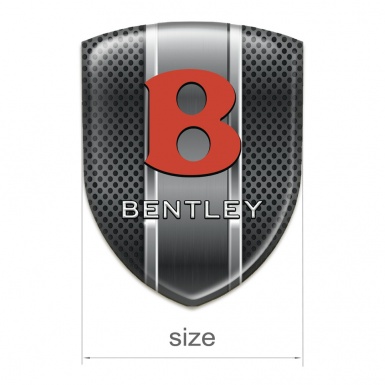Bentley Car Accessories Badge Dark Grid Metal Panel Design 