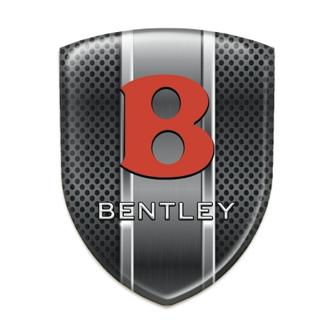 Bentley Car Accessories Badge Dark Grid Metal Panel Design 