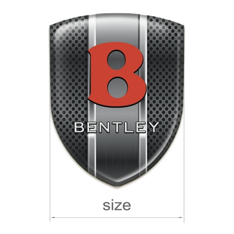Bentley Car Accessories Badge Dark Grid Metal Panel Design 