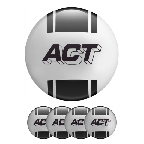 ACT Silicone Stickers for Wheel Center Cap Grey Sport