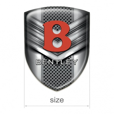 Bentley Emblem Badge Logo Gray V Element Design 