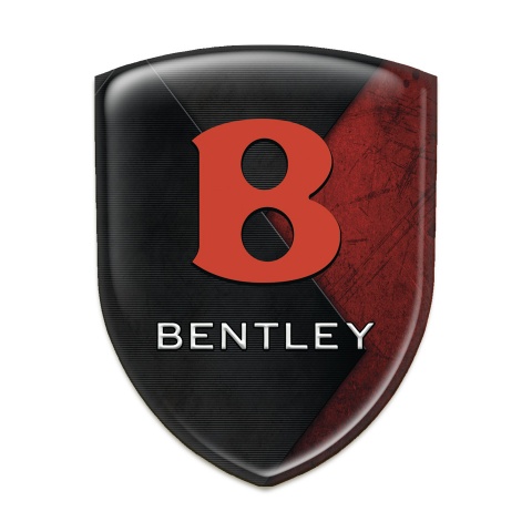 Bentley Tuning Emblem Mixed Red Black Texture Design Red Logo 