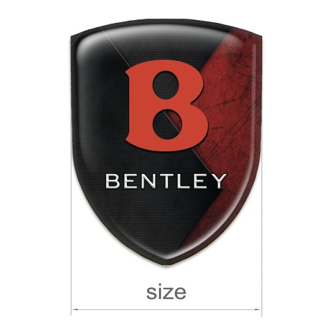 Bentley Tuning Emblem Mixed Red Black Texture Design Red Logo 