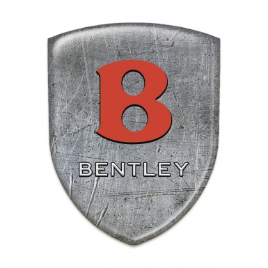 Bentley Domed Emblem Stone Texture Effect Red Logo 