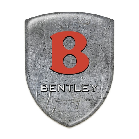 Bentley Domed Emblem Stone Texture Effect Red Logo 